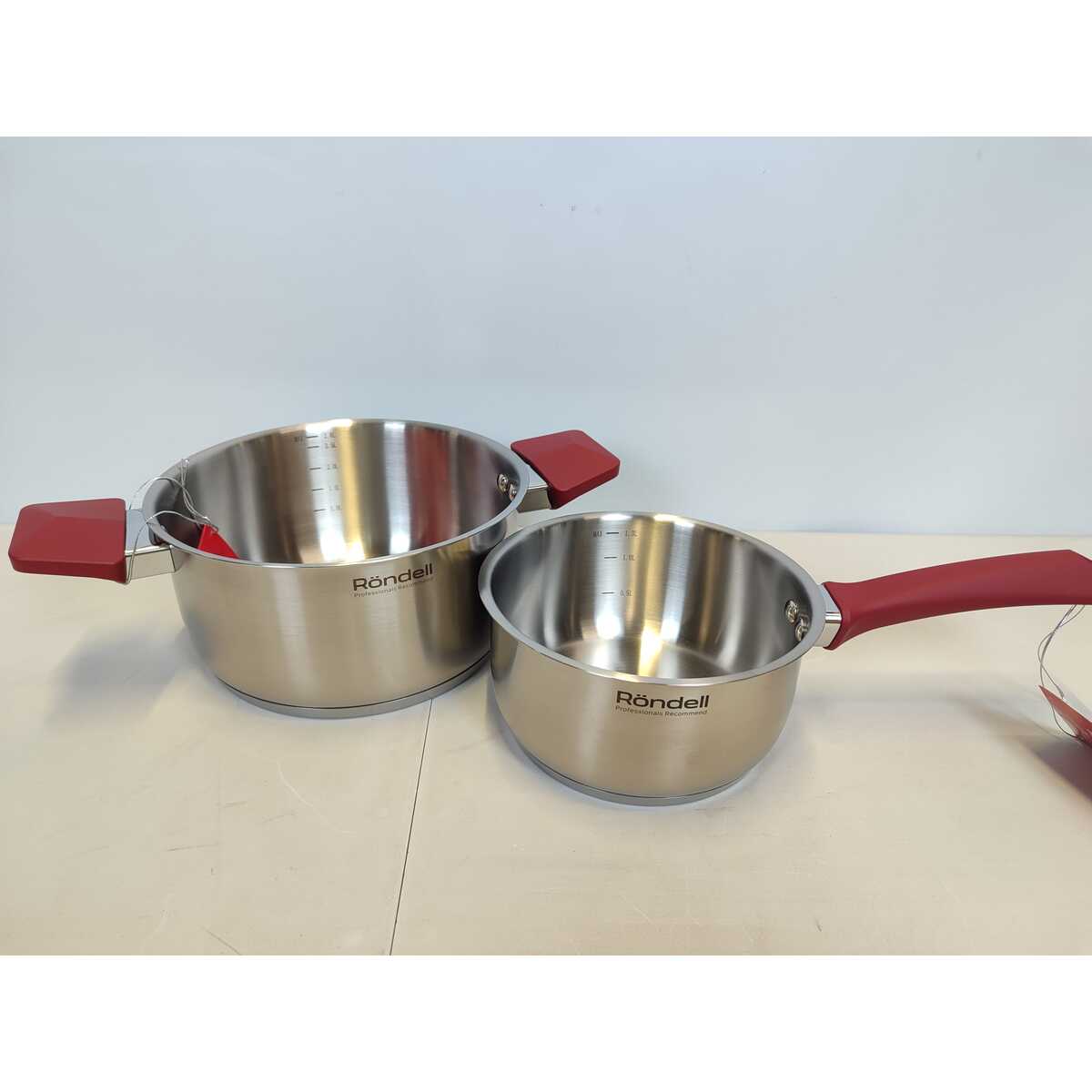 Набор посуды Rondell Strike RDS-818 (Цвет: Inox / Red)