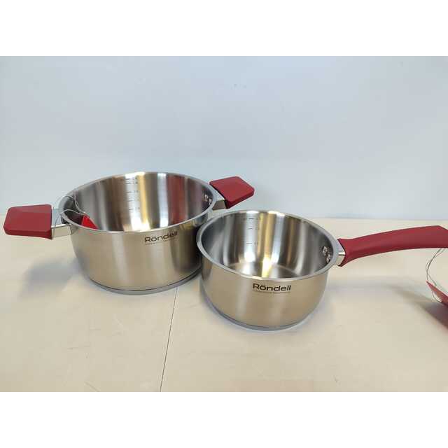 Набор посуды Rondell Strike RDS-818 (Цвет: Inox / Red) Набор посуды Rondell Strike RDS-818 (Цвет: Inox / Red)