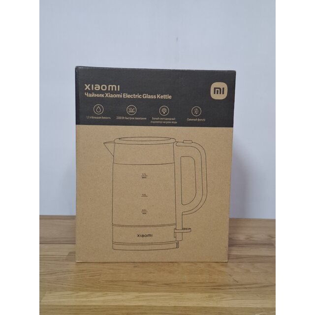 Чайник Xiaomi Electric Glass Kettle RU, черный
