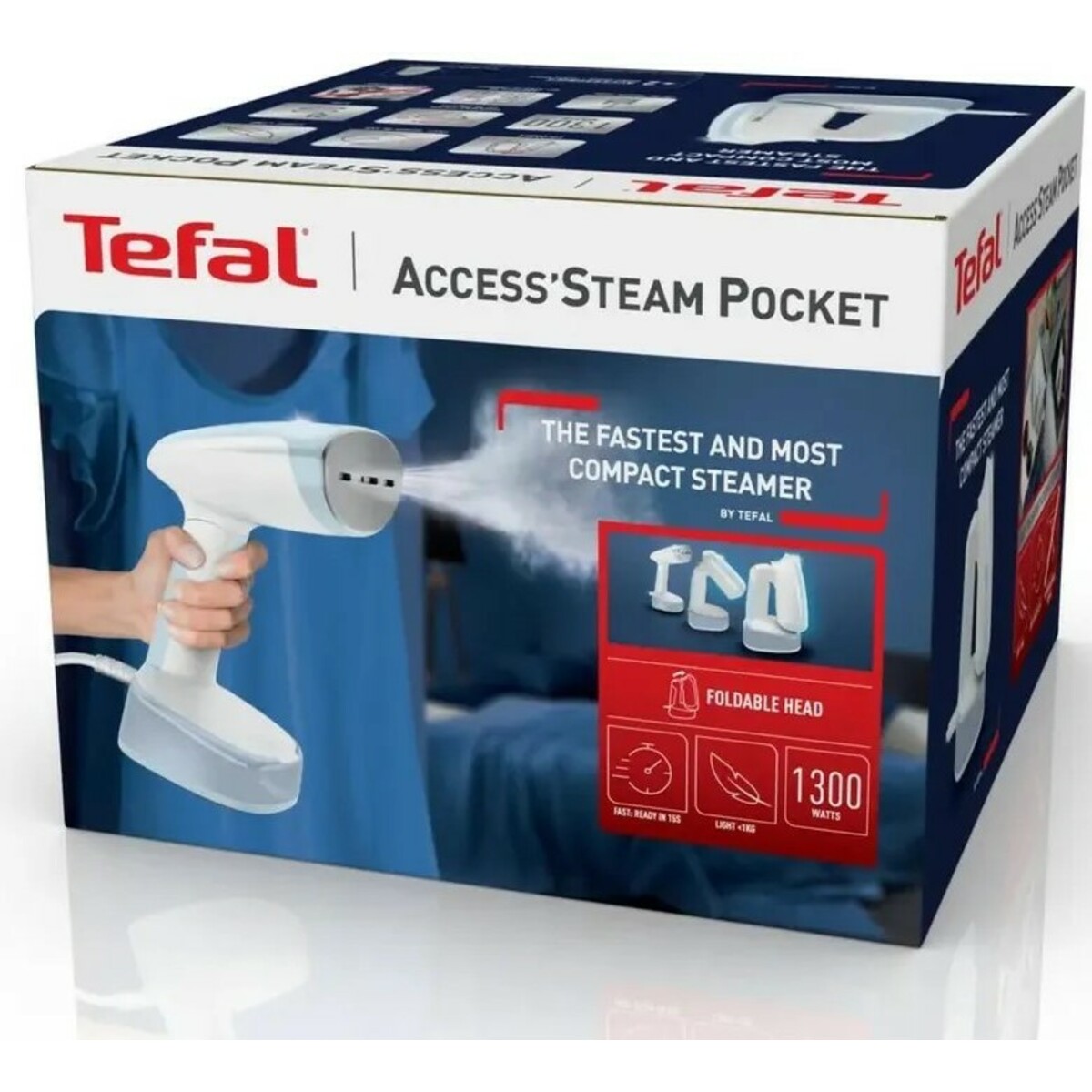 Отпариватель ручной Tefal DT3041E1 (Цвет: White/Blue)