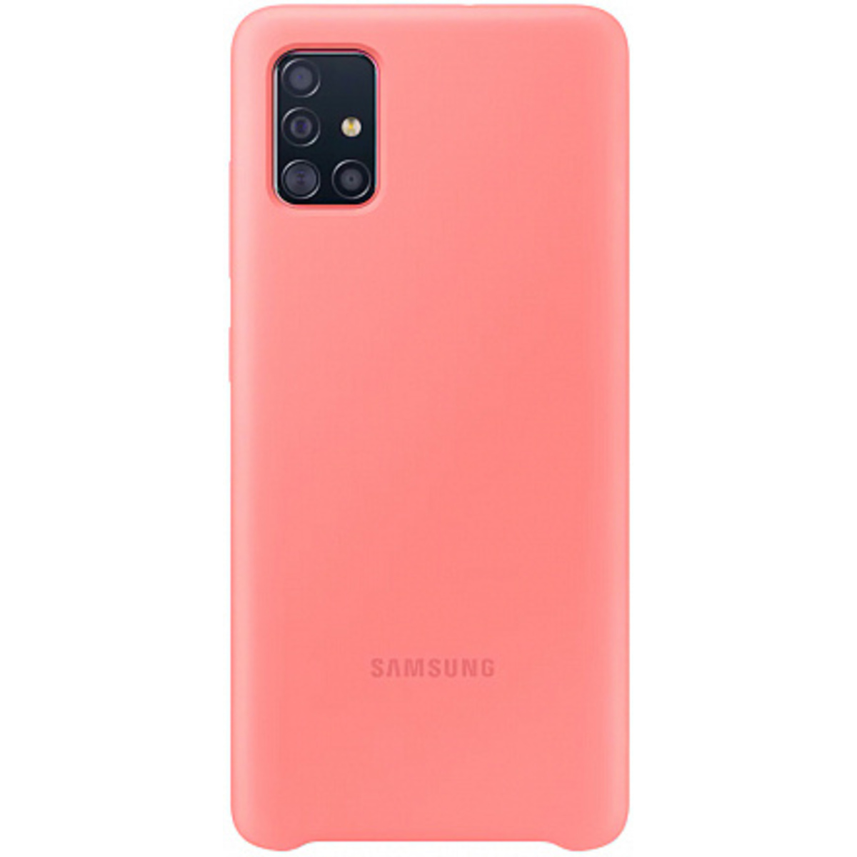 Чехол-накладка Samsung Silicone Cover для смартфона Samsung Galaxy A51 (Цвет: Pink)