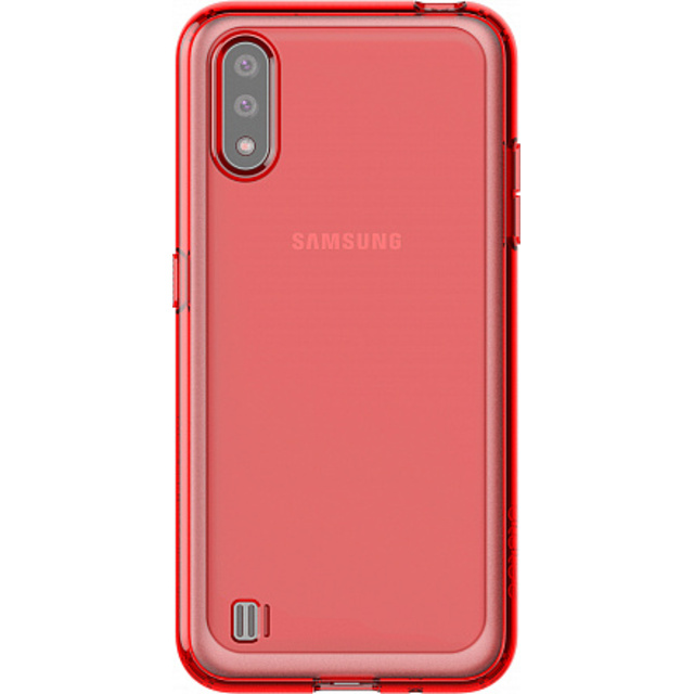 Чехол-накладка Araree A cover для смартфона Samsung Galaxy A01 (Цвет: Red)