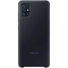 Чехол-накладка Samsung Silicone Cover для смартфона Samsung Galaxy A51 (Цвет: Black)