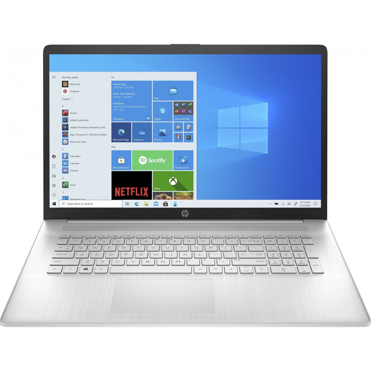 Ноутбук HP 17-cn2134ng Core i3 1215U 8Gb SSD512Gb Intel UHD Graphics 17.3 IPS FHD (1920x1080) Windows 11 Home silver WiFi BT Cam (8L378EA)