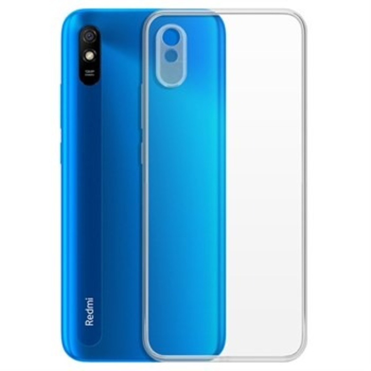 Чехол-накладка Borasco Silicone Сase для смартфона Xiaomi Redmi 9A (Цвет: Clear)