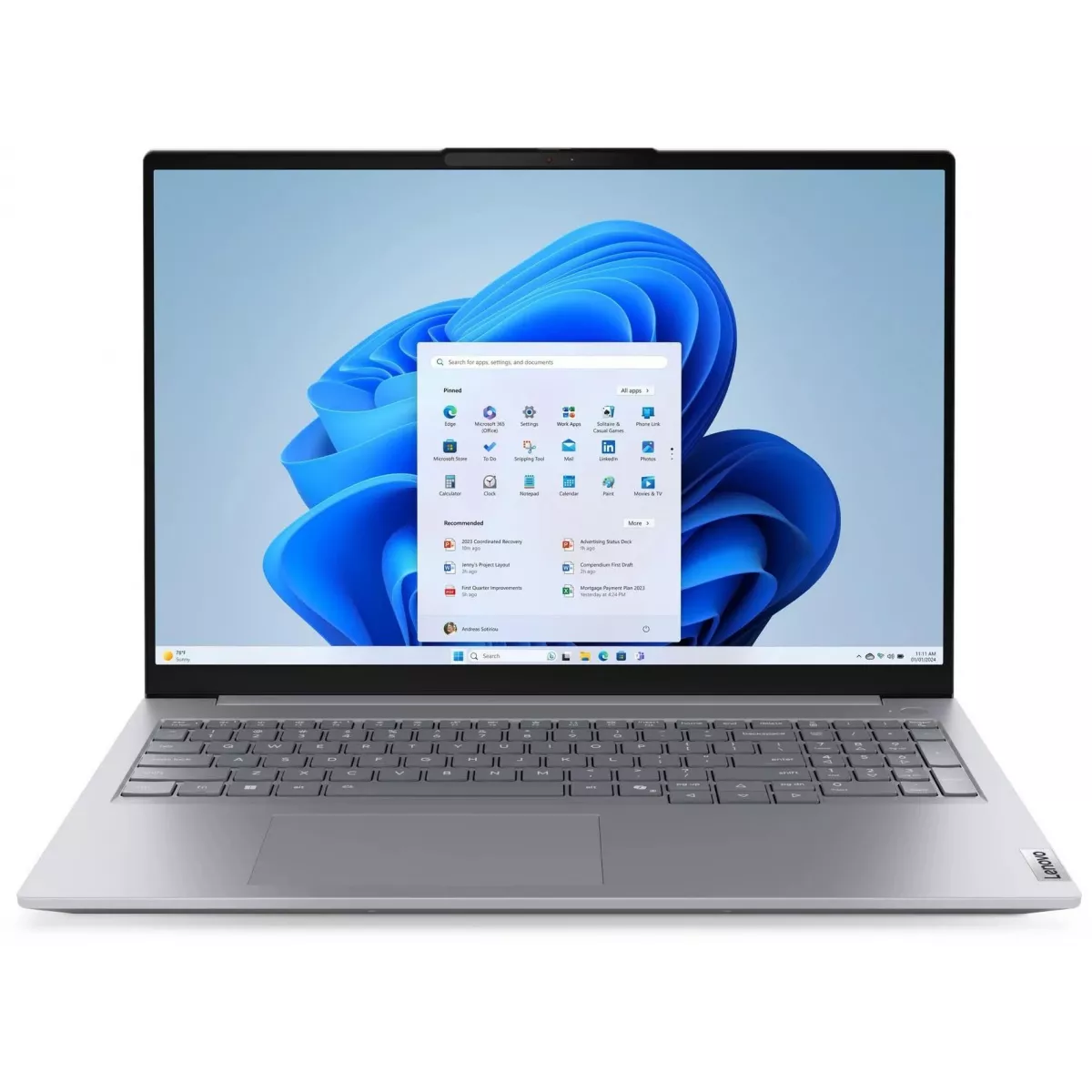 Ноутбук Lenovo Thinkbook 16 G9 IRL (Core 7 240H 2.5Ghz/32Gb DDR5/SSD1Tb/Intel Graphics/16 /Windows 11 Pro/gray) (21US006FGQ)