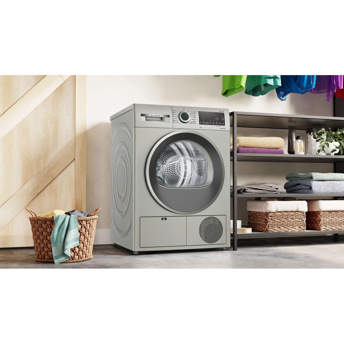Сушильная машина Bosch WQG1420XME (Цвет: Dark Silver)