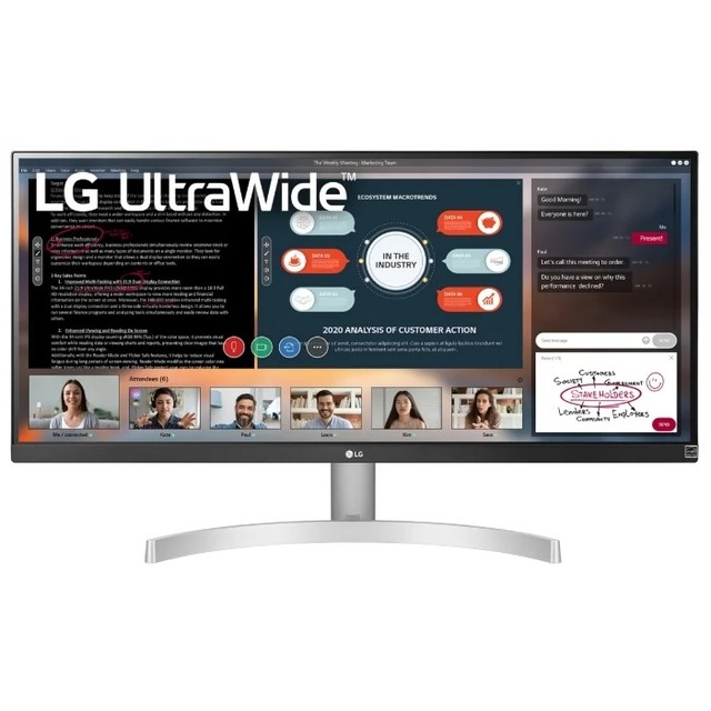 Монитор LG 29  UltraWide 29WN600-W (Цвет: White)