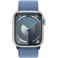 Умные часы Apple Watch Series 9 45mm Aluminum Case with Sport Loop (Цвет: Silver/Blue)