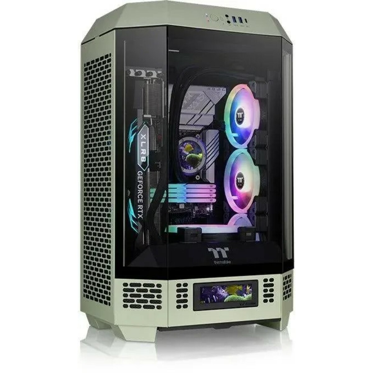 Корпус Thermaltake The Tower 300 (Цвет: Green)