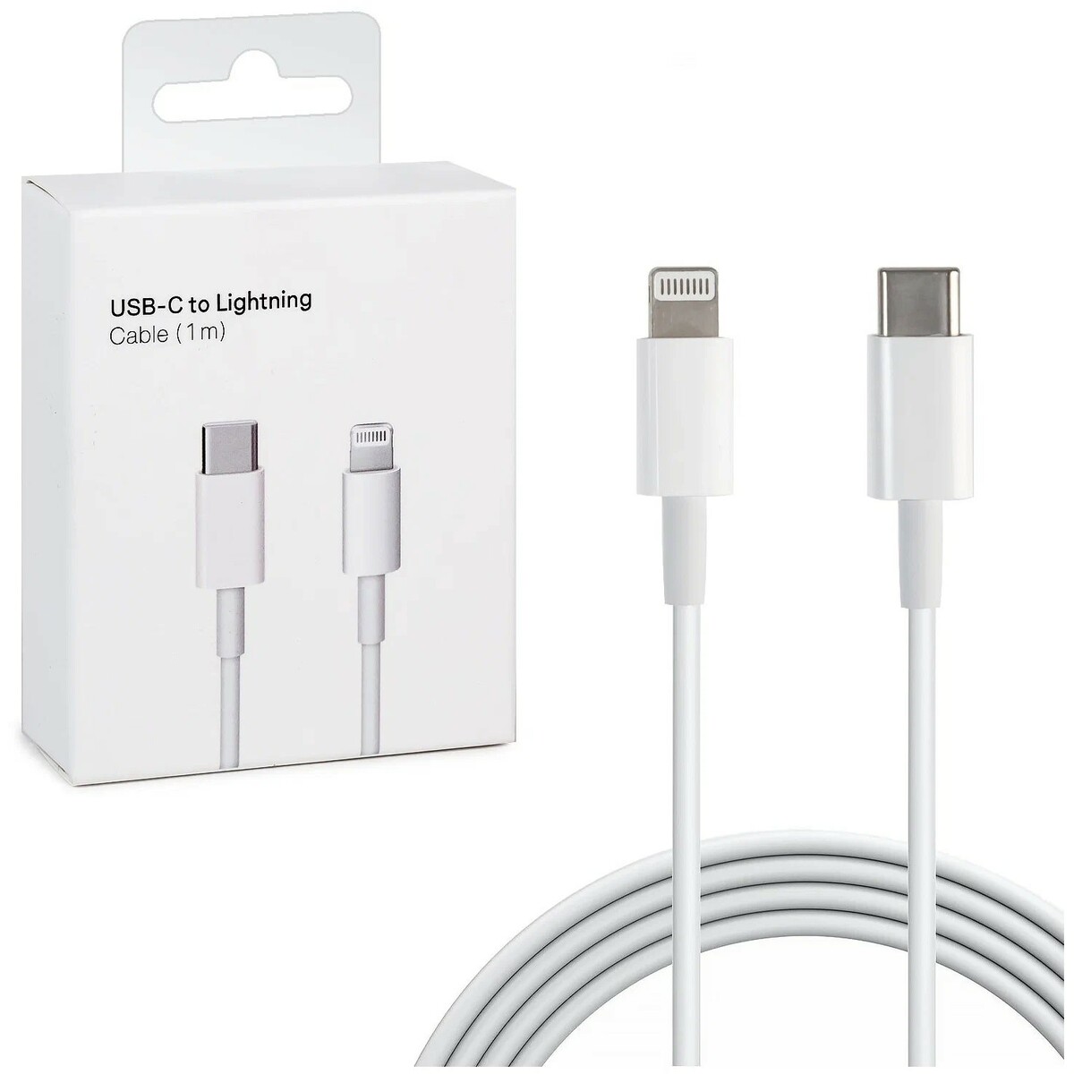 Кабель Apple Lightning to USB Type-C Cable 1m MQGJ2ZM/A/MX0K2ZM/A, белый -  купить в СПб по выгодным ценам с доставкой (Артикул 00271608)