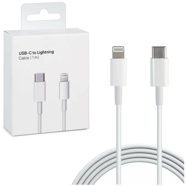 Кабель Apple Lightning to USB Type-C Cable 1m MQGJ2ZM/A/MX0K2ZM/A, белый