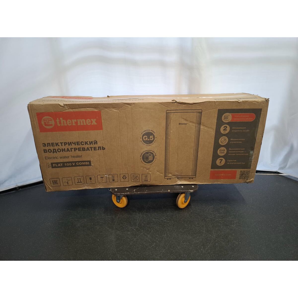 Водонагреватель Thermex Flat 100 V Combi, белый