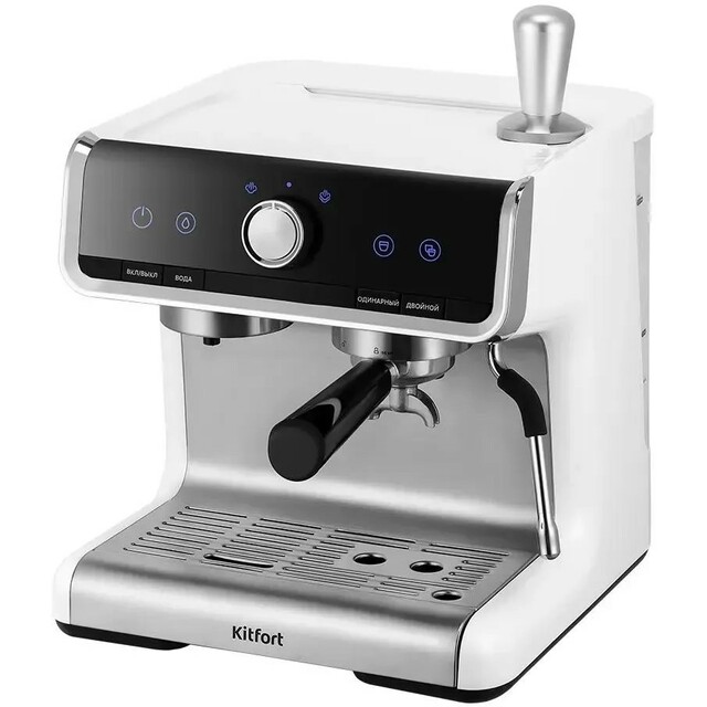 Кофеварка рожковая Kitfort КТ-7170 (Цвет: Silver / Black)