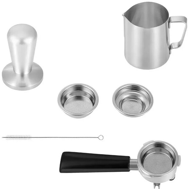 Кофеварка рожковая Kitfort КТ-7170 (Цвет: Silver / Black)