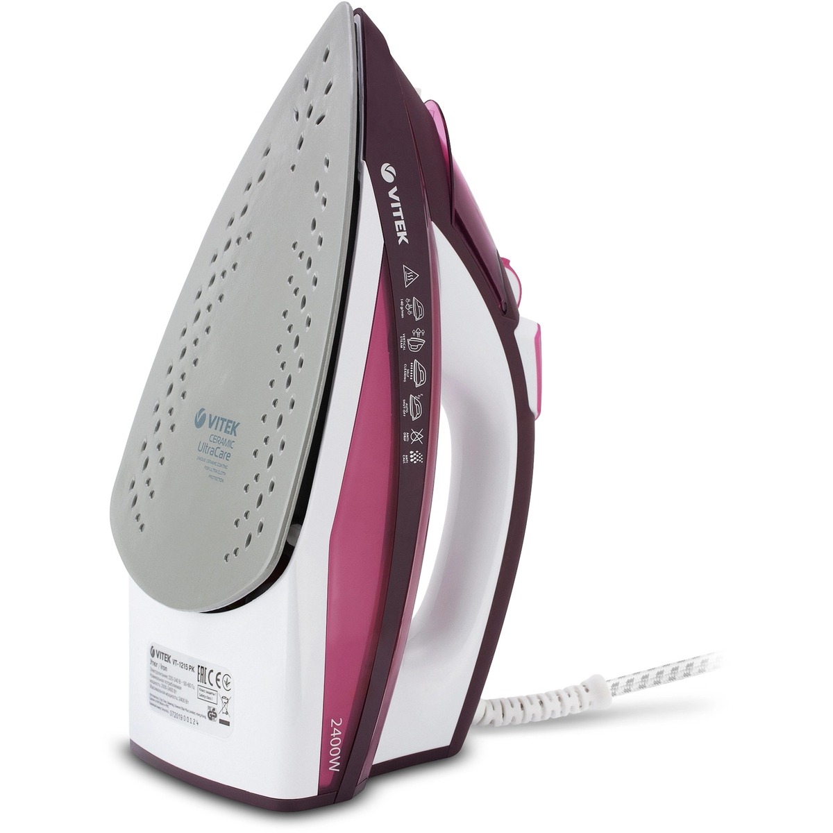 Утюг Vitek VT-1215 (Цвет: Pink)