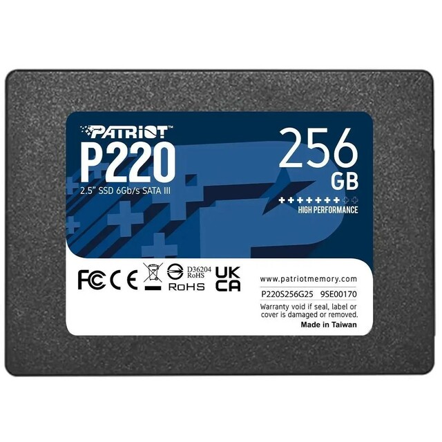 Накопитель SSD Patriot SATA III 256Gb P220S256G25