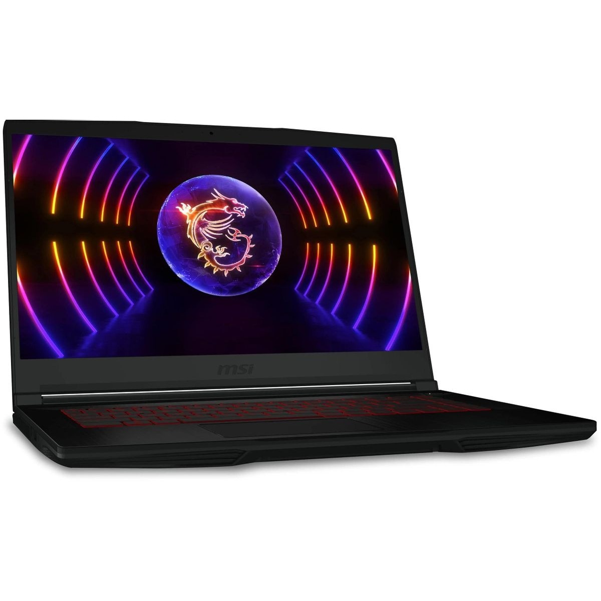 Ноутбук MSI GF63 Thin 12VF-1040RU Core i7 12650H 16Gb SSD512Gb NVIDIA GeForce RTX4060 8Gb 15.6 IPS FHD (1920x1080) Free DOS, черный WiFi BT Cam (9S7-16R821-1040)