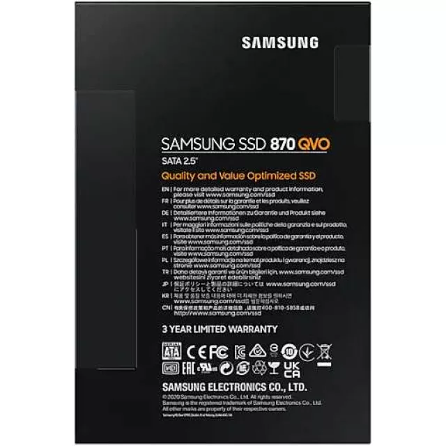 Накопитель SSD Samsung SATA 1Tb MZ-77Q1T0BW