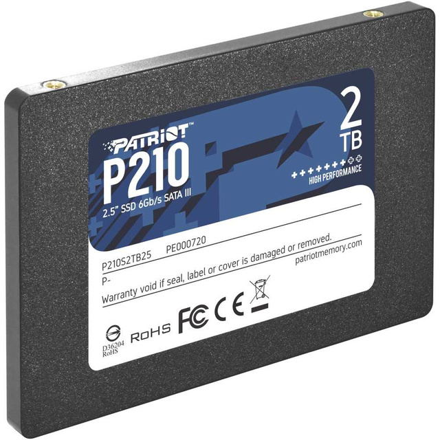 Накопитель SSD Patriot SATA III 2Tb P210S2TB25 P210 2.5