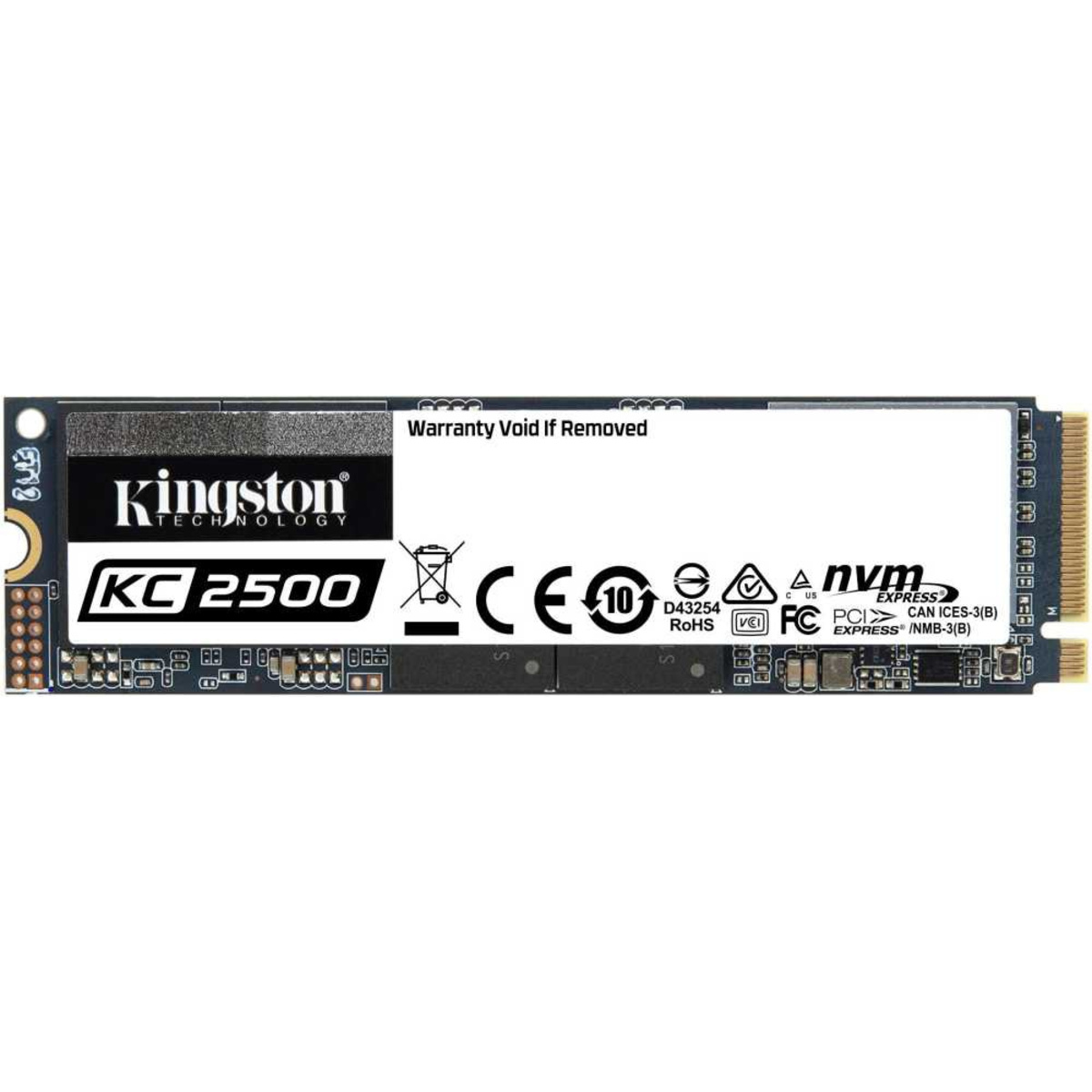 Накопитель SSD Kingston PCI-E 3.0 x4 1000Gb SKC2500M8 / 1000G KC2500 M.2 2280
