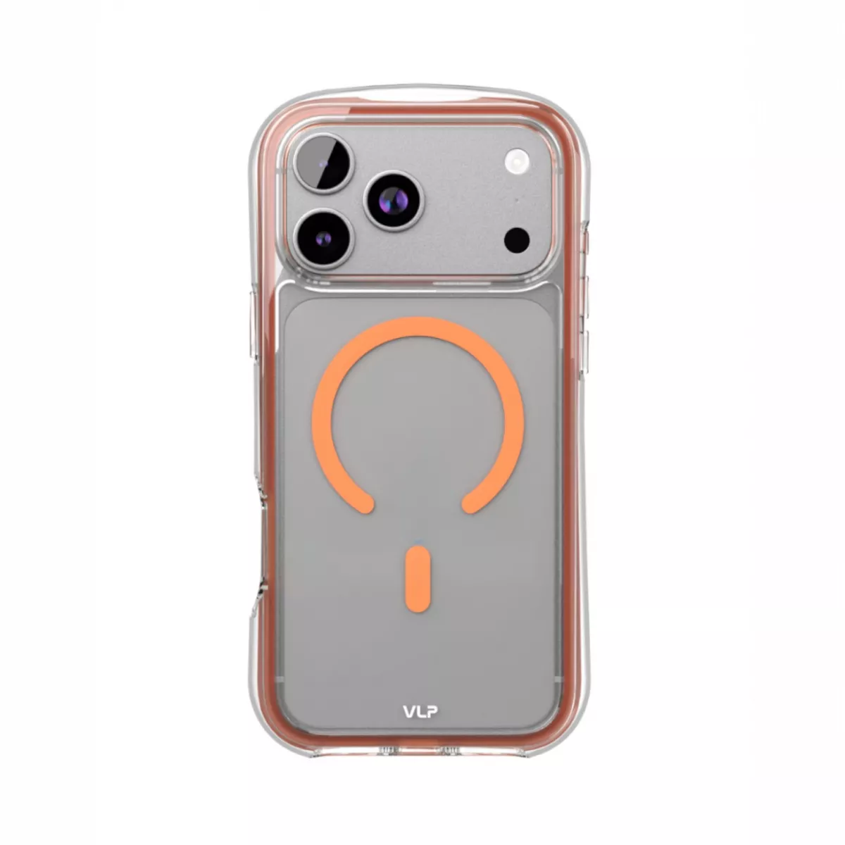 Чехол-накладка VLP Bubble Case with MagSafe для смартфона Apple iPhone 17 Pro Max (Цвет: Orange)