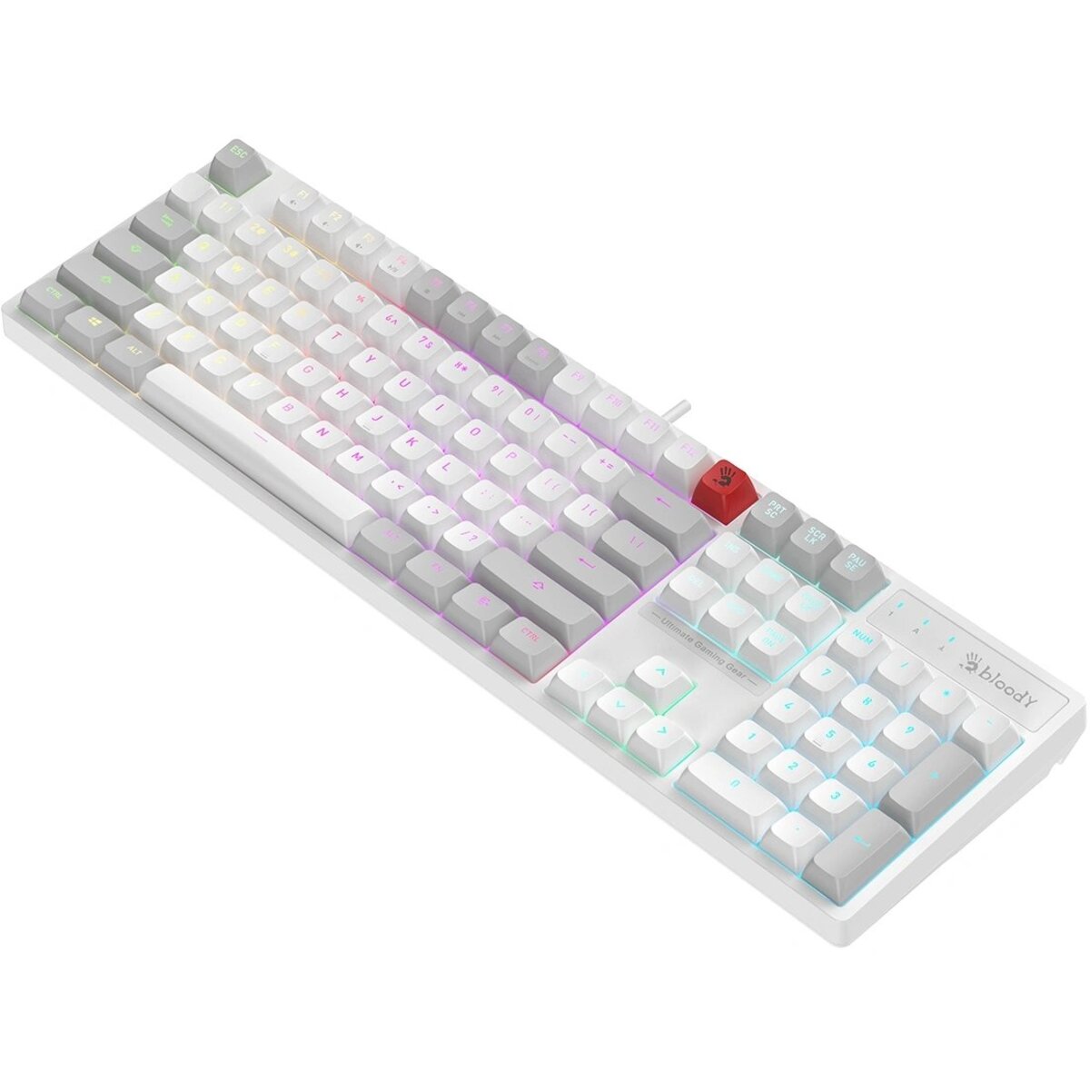 Клавиатура A4Tech Bloody B230N, белый 