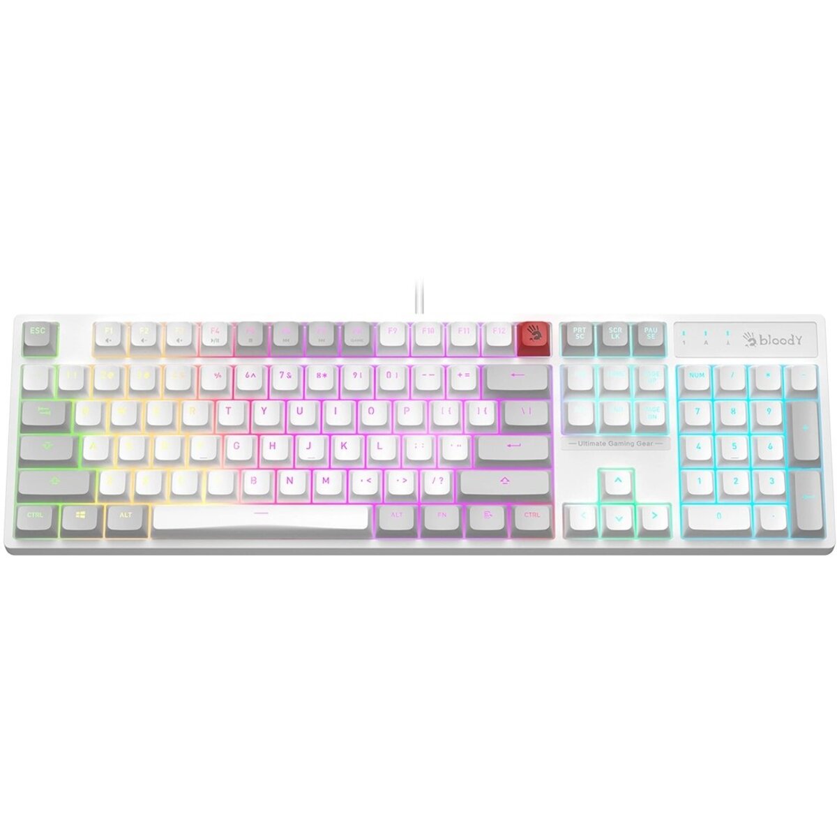 Клавиатура A4Tech Bloody B230N, белый 