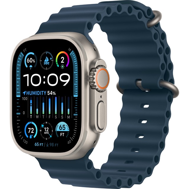 Умные часы Apple Watch Ultra 2 49mm Titanium Case with Ocean Band (Цвет: Blue)