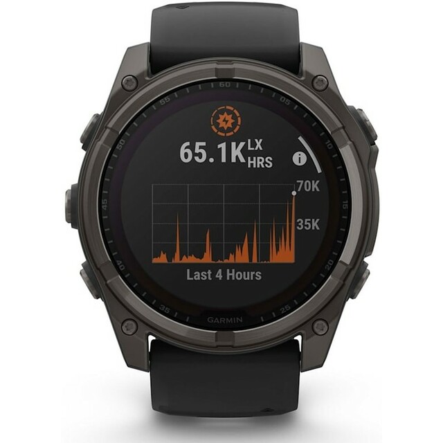 Умные часы Garmin Fenix 8 51mm Solar Sapphire DLC (Цвет: Titanium Carbon Gray)