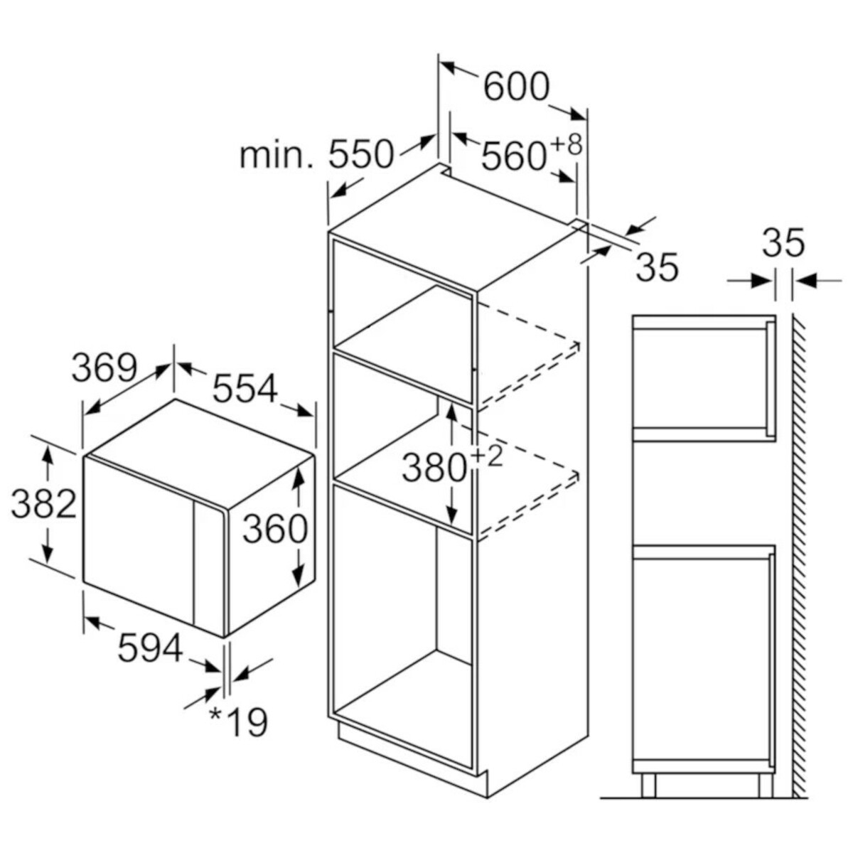 Микроволновая печь Bosch BFL554MB0, черный