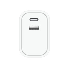 Сетевое зарядное устройство Dismac Power Adapter USB-A + USB-C 20W (Цвет: White) 