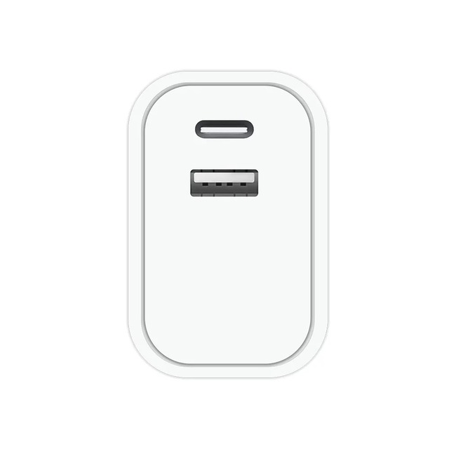 Сетевое зарядное устройство Dismac Power Adapter USB-A + USB-C 20W, белый