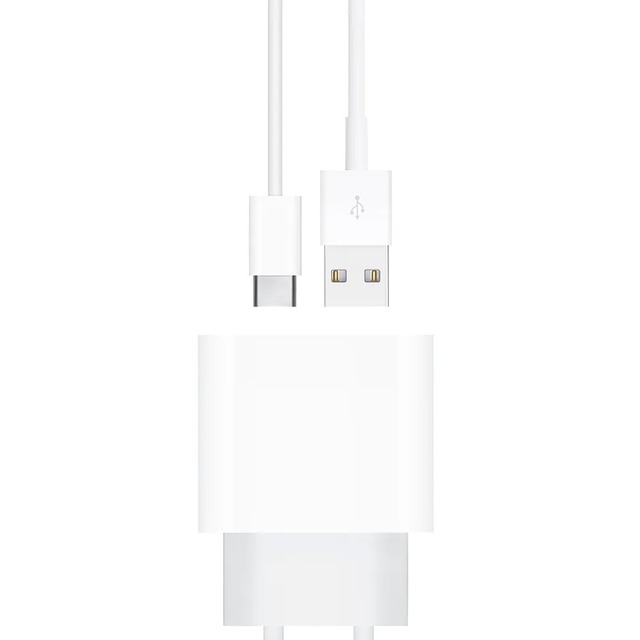 Сетевое зарядное устройство Dismac Power Adapter USB-A + USB-C 20W, белый