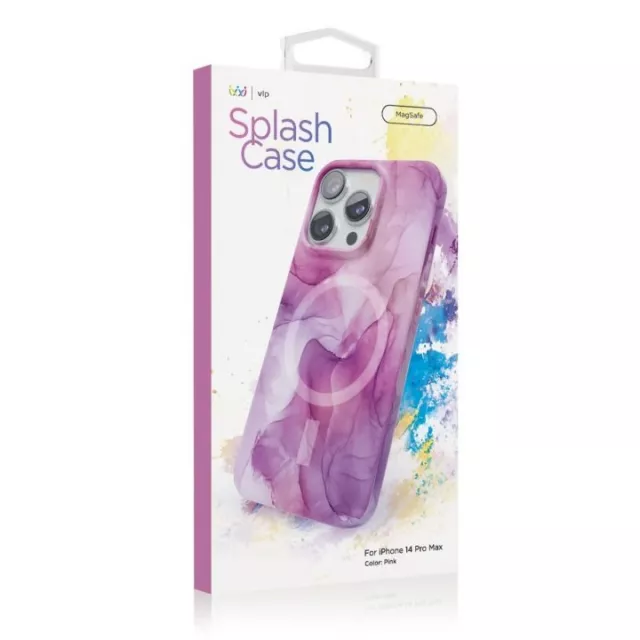 Чехол-накладка VLP Splash Case with MagSafe для смартфона Apple iPhone 14 Pro Max (Цвет: Pink)