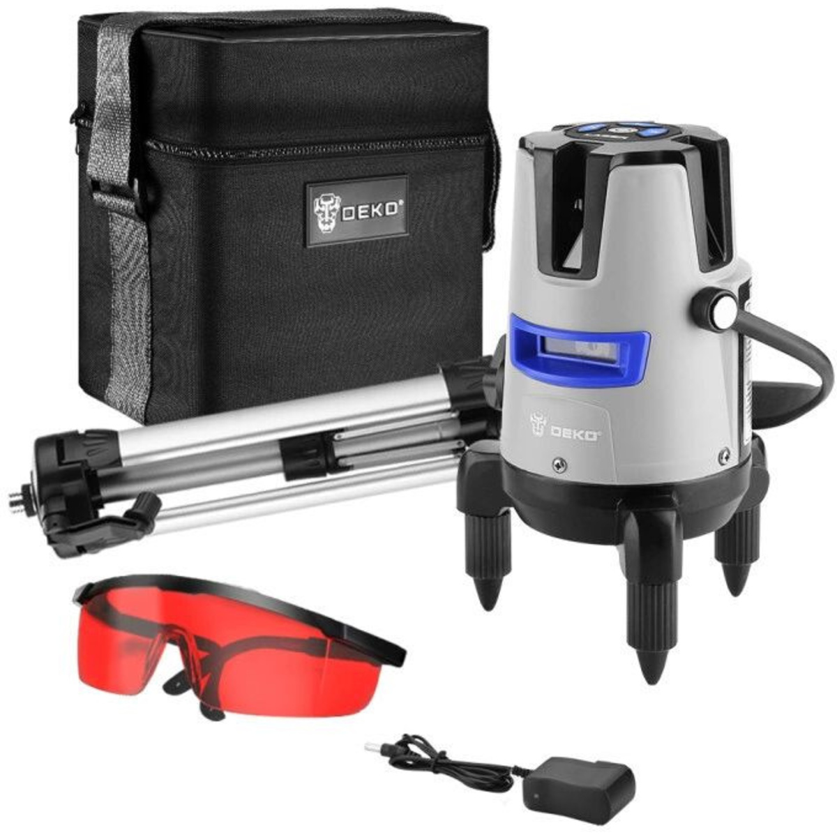 Лазерный уровень Deko DKLL02RB PRO SET 2 (Цвет: Gray)
