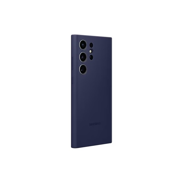 Чехол-накладка Samsung Silicone Case для смартфона Samsung Galaxy S23 Ultra (Цвет: Dark Blue)