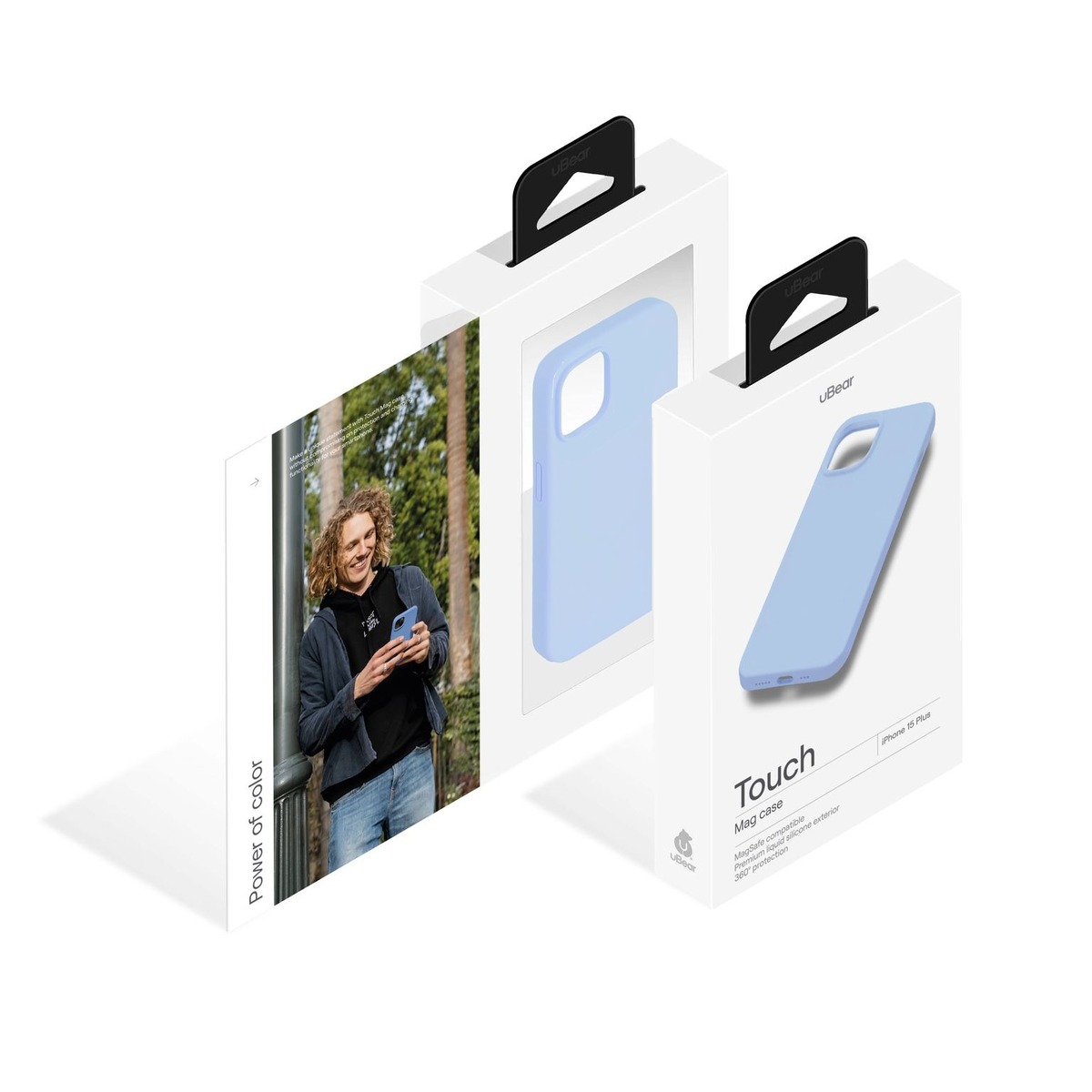 Чехол-накладка uBear Touch Mag Case для смартфона Apple iPhone 15 Plus (Цвет: Blue)