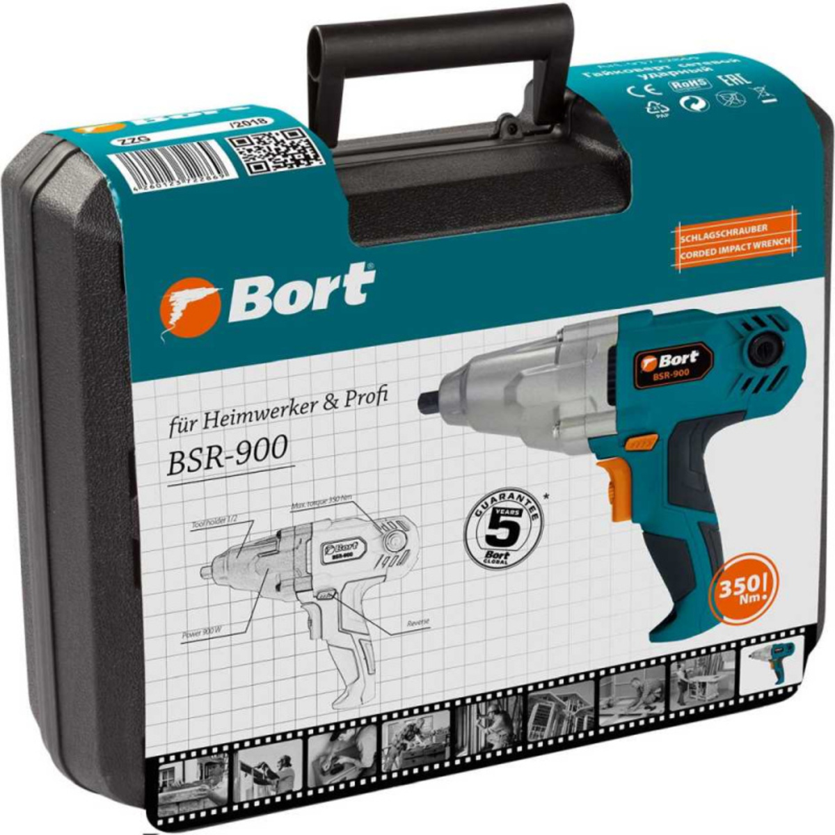 Гайковерт Bort BSR-900 (Цвет: Blue)
