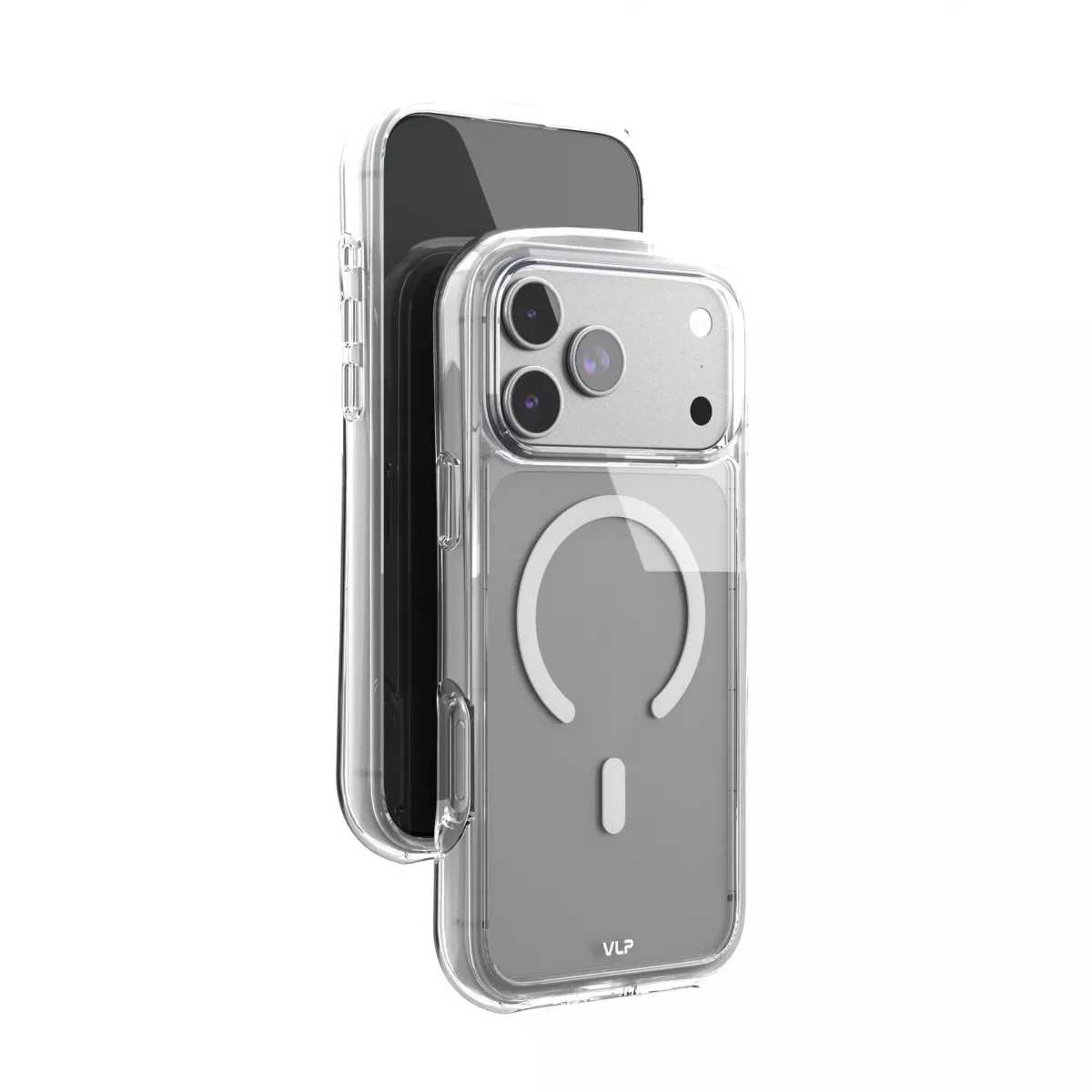 Чехол-накладка VLP Bubble Case with MagSafe для смартфона Apple iPhone 17 Pro Max (Цвет: White)