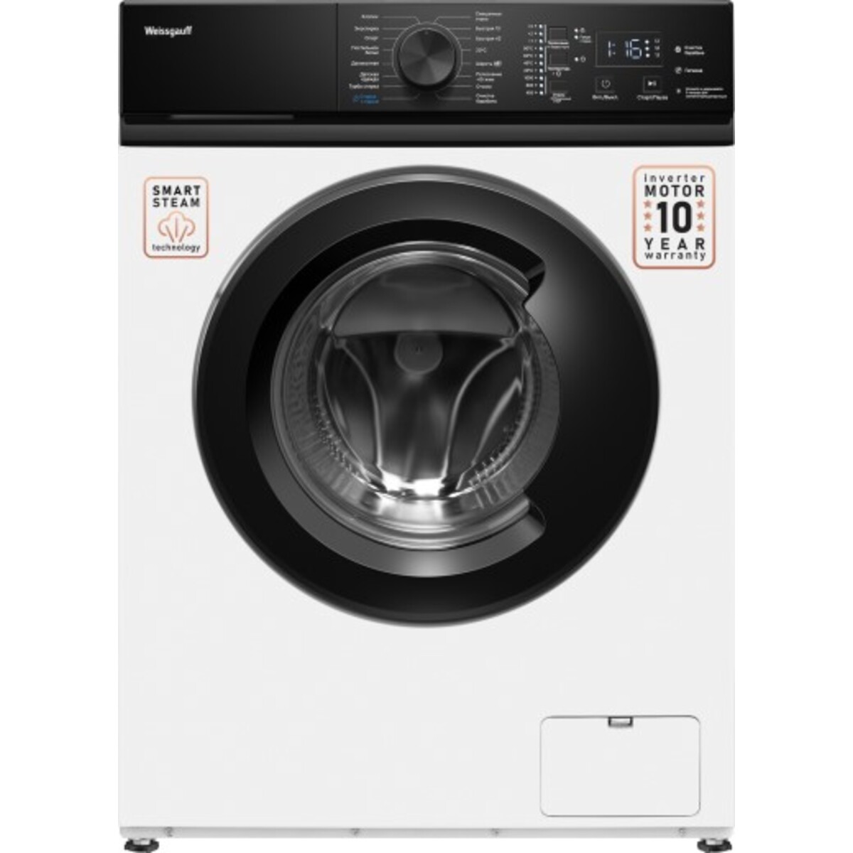 Стиральная машина Weissgauff WM 4527 DC Inverter Steam, белый