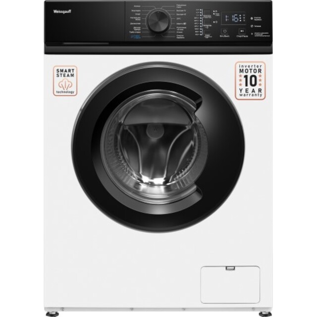 Стиральная машина Weissgauff WM 4527 DC Inverter Steam, белый Стиральная машина Weissgauff WM 4527 DC Inverter Steam, белый