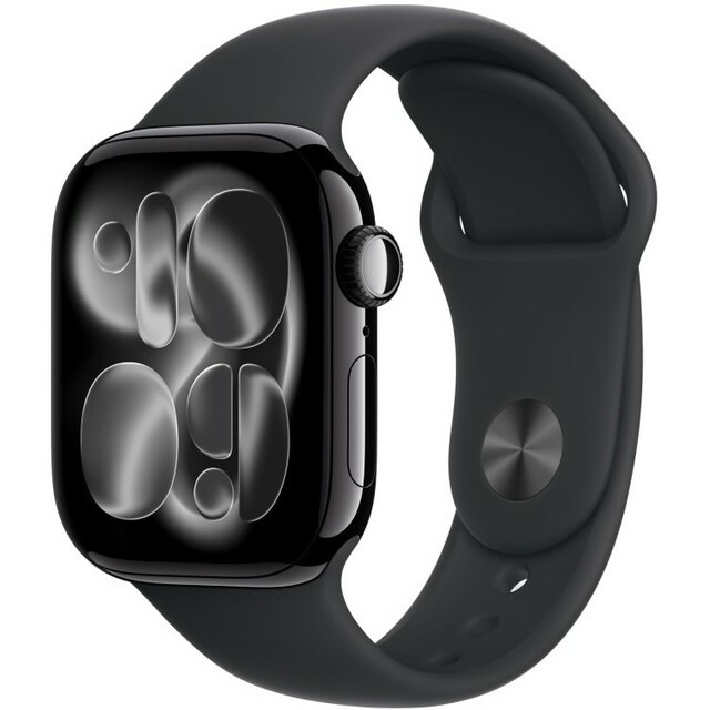 Умные часы Apple Watch Series 11 42mm Aluminum Case with Sport Band S / M (Цвет: Jet Black))