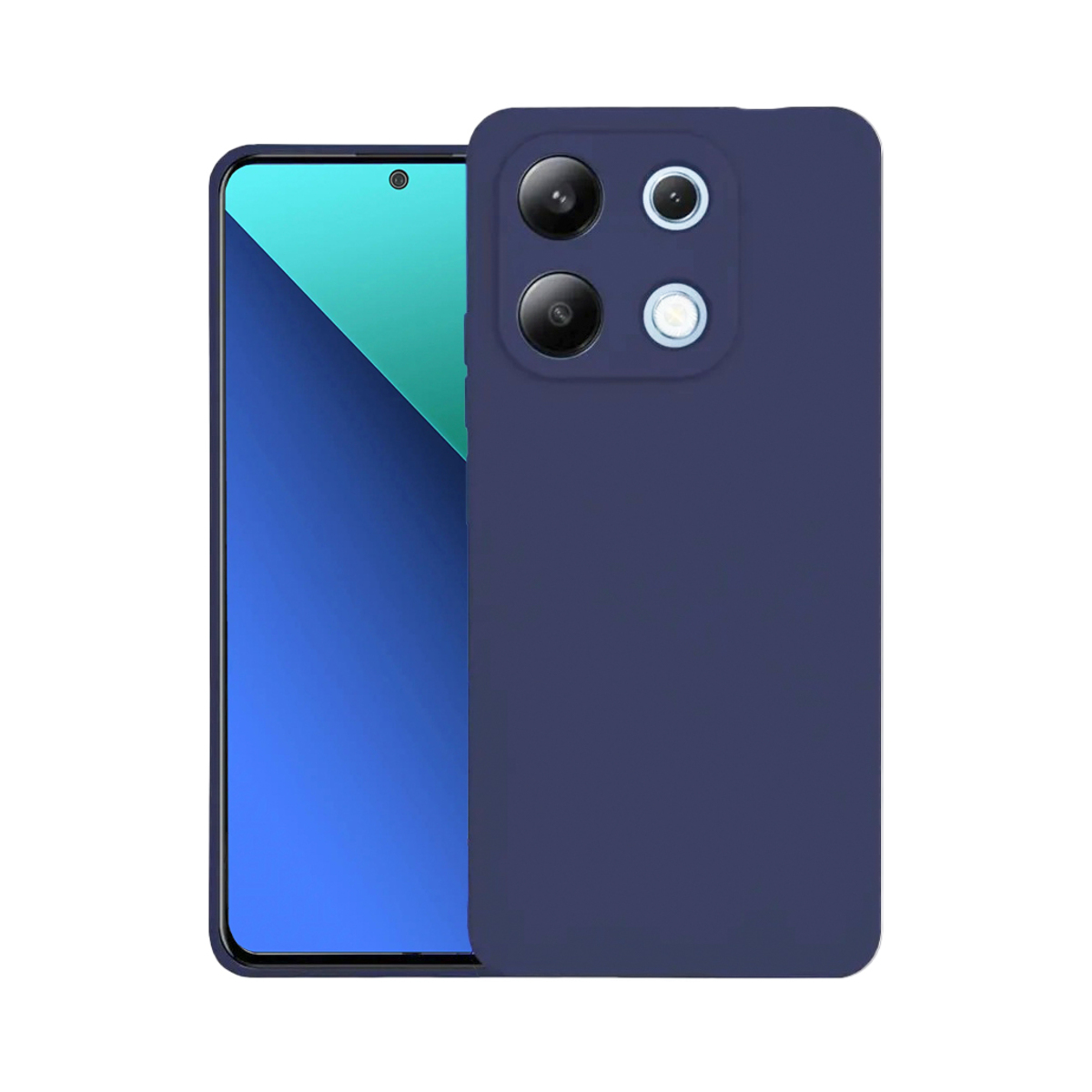 Чехол-накладка Borasco MicroFiber Case для смартфона Xiaomi Redmi Note 13 4G (Цвет: Blue)