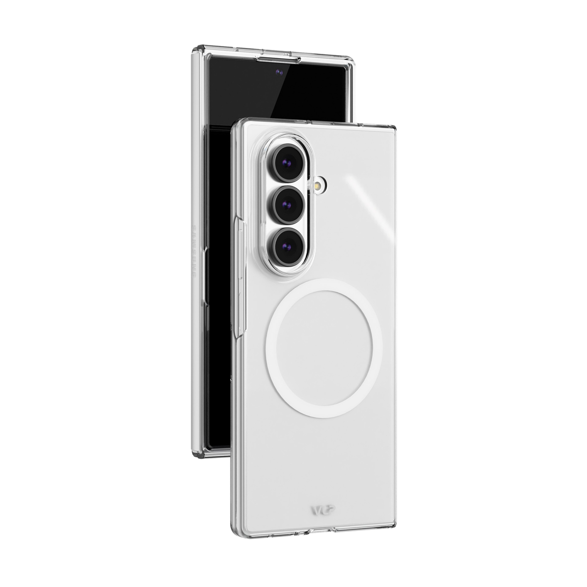 Чехол-накладка VLP Puro Case с MagSafe для Samsung Galaxy Z Fold 8 Ultra, прозрачный