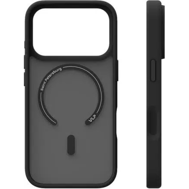 Чехол-накладка VLP Lite Bloom Case with MagSafe для смартфона Apple iPhone 17 Pro, черный