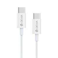 Кабель Devia Smart Series PD 60W Type-C to Type-C 3A 1.2m, белый