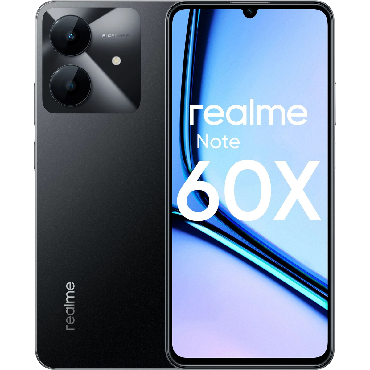 Смартфон realme Note 60x 3/64Gb, черный