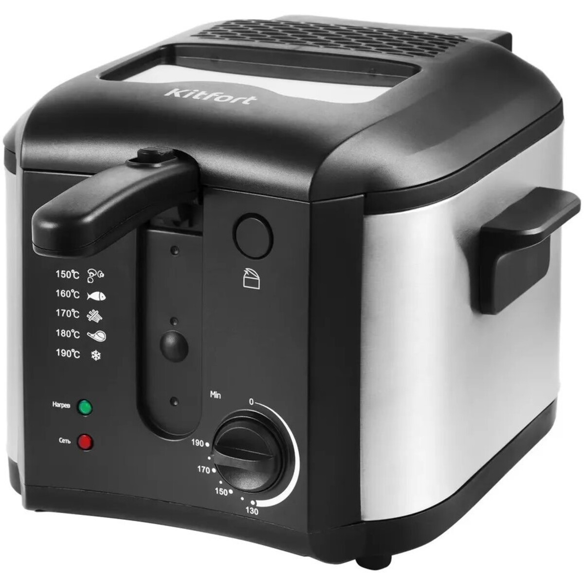 Фритюрница Kitfort КТ-2024 (Цвет: Black/Silver)