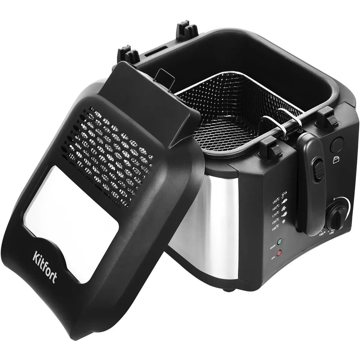 Фритюрница Kitfort КТ-2024 (Цвет: Black/Silver)